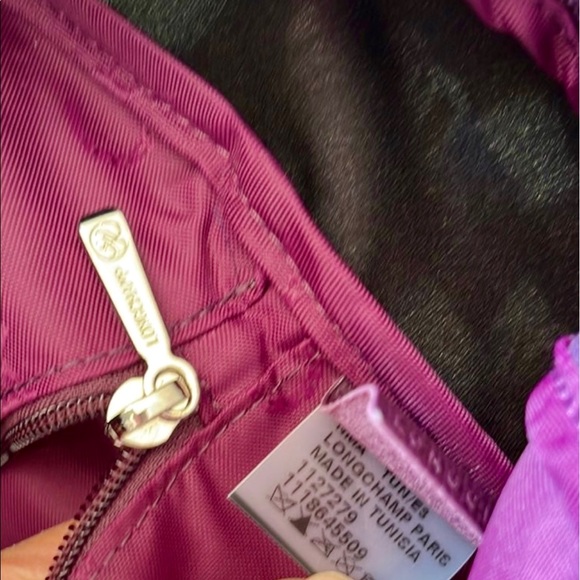 Longchamp Le Pliage Neo Vibration Purple Black Nylon Backpack - Picture 6 of 6